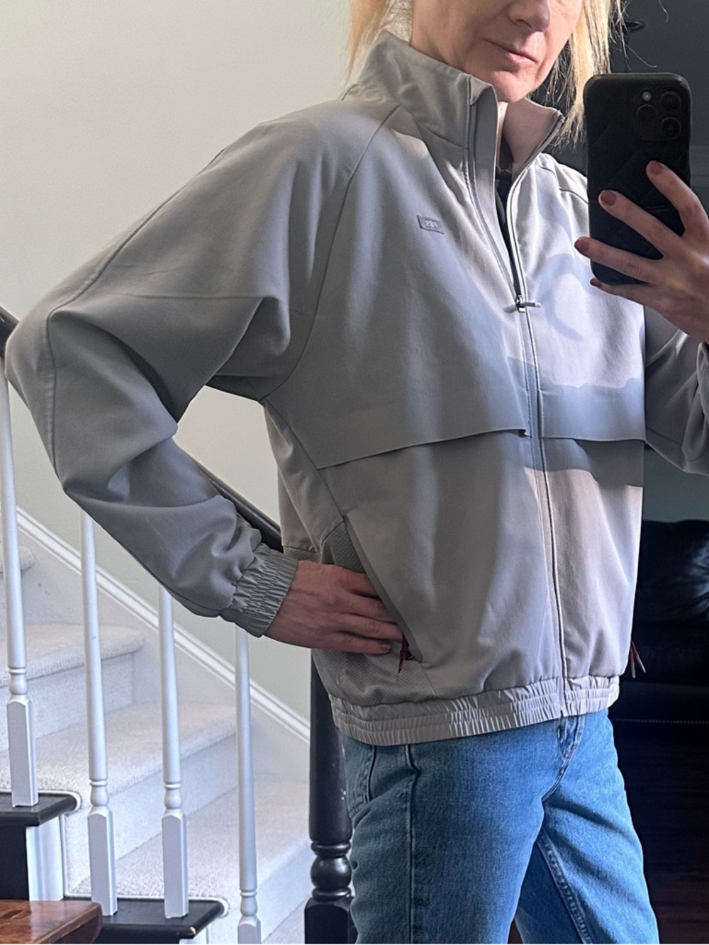 Figs Women's Light Gray Jacket S - Picture 2 of 9